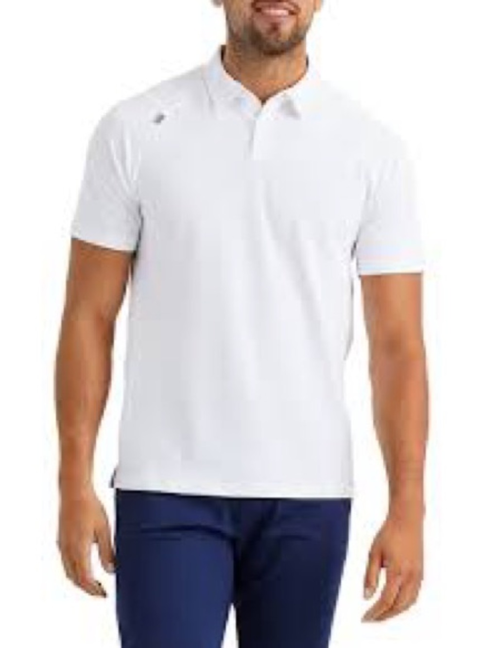 Rhone Delta Pique Polo in white